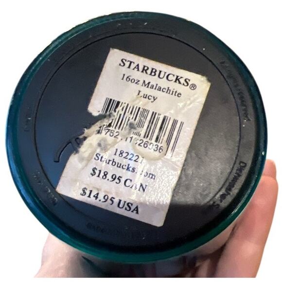 Starbucks 24oz Cups Straws 16oz Lucy Malachite Green Insulated Coffee Mug Reuse - Picture 6 of 8